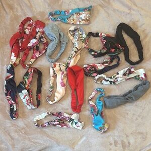 Floral and Solid Headbands, $5 each